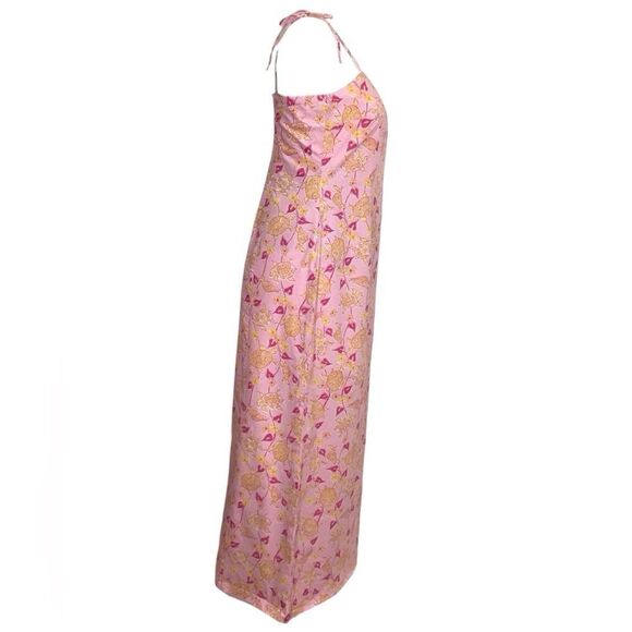 Lily Pulitzer Sunset Pink Turtle Soup Maxi Dress Spaghetti Straps Size 6 - Picture 3 of 15